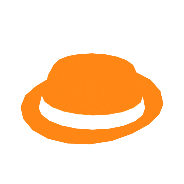 Orange Neon Fedora