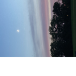 Midnight sunset moon