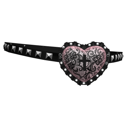 Pink Heart Eyepatch Roblox item