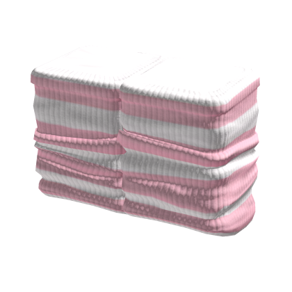 Short Pink/White Striped Leg Warmers 3.0 thumbnail