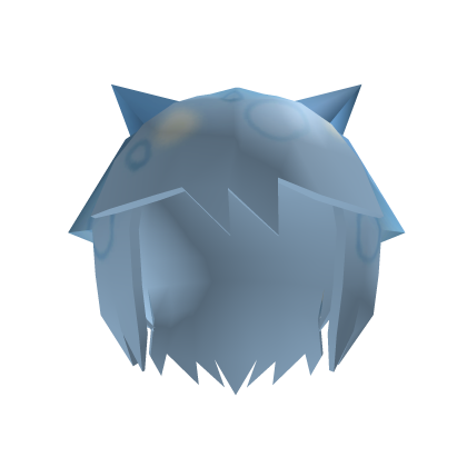 Low ploy Soda Cat hair (Blue)