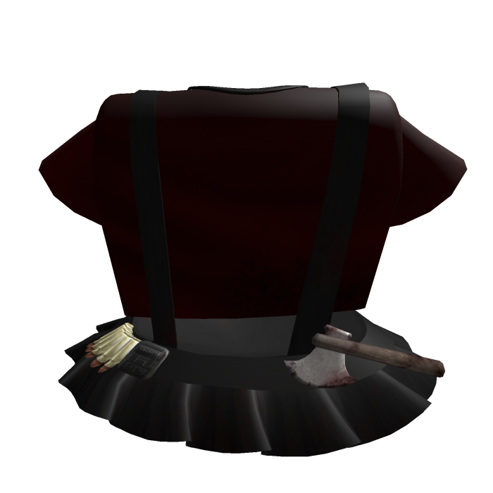 Dark Red Slasher Skirt Outfit