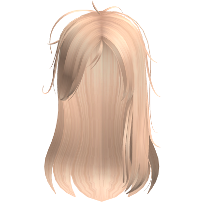 cute messy long blond hair