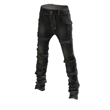 ardor* - stacked jeans (black)