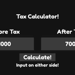 Roblox Tax Calculator