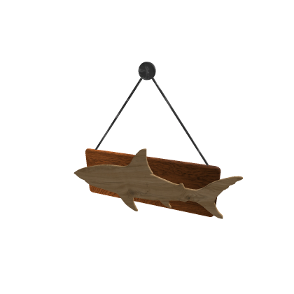 wooden shark wall decoration. fish picture