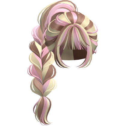 Braided Anime Princess Ponytail Honey Blonde