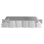 Cute White Skirt With Bows