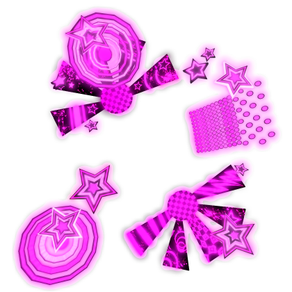 GLOW Pink Scene y2k Stars 2000s Aura Roblox item