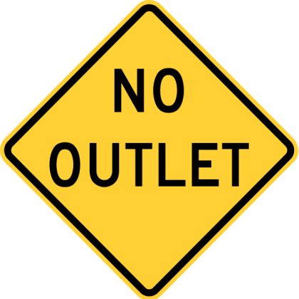 No Outlet Sign Roblox decal