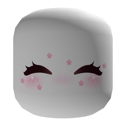 Adorable Cutie Blush Face Stars