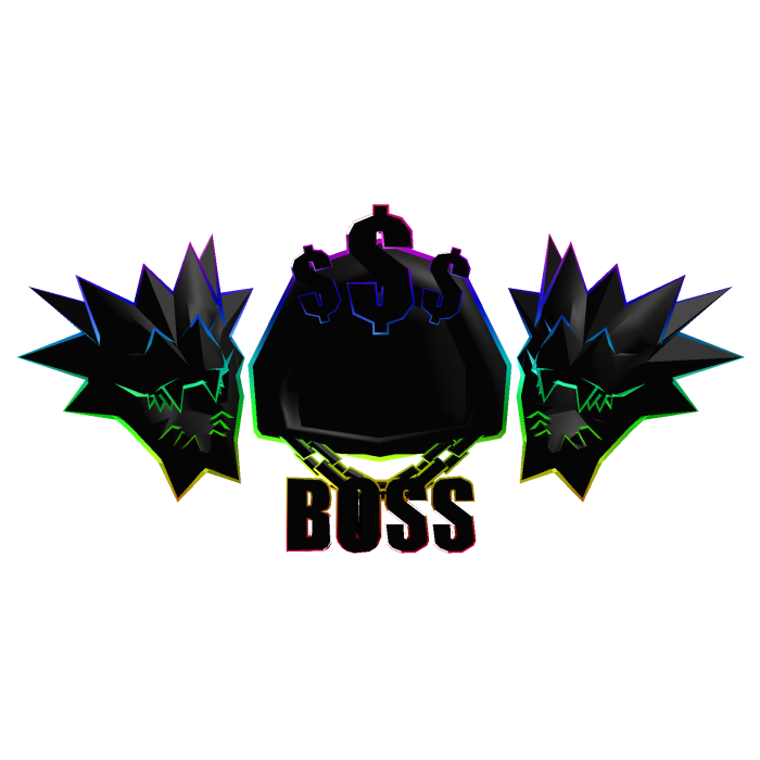 Rainbow Black Boss Hood