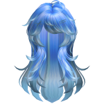 Flowy Blue Hair