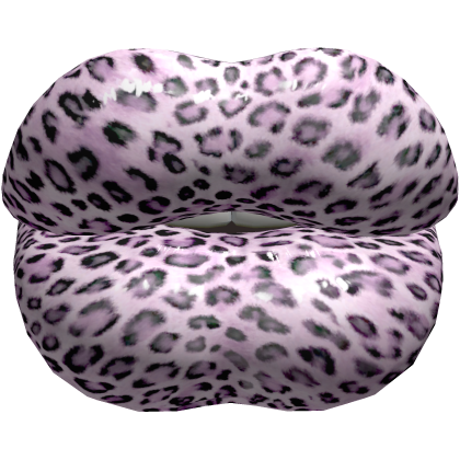 Huge Lips Pink Leopard Baddie Big Duck Y2K Doll
