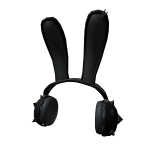 Bad Bunny Headphones /w Earrings