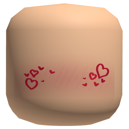 Valentines Heart Blush Face Mask Roblox item