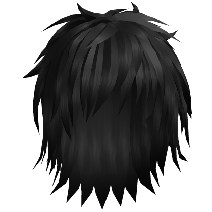 Black Long Messy Anime Moe Hair 35.
