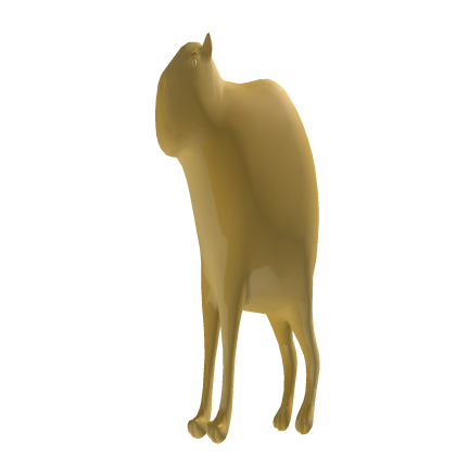 Capivara dourada de ombro