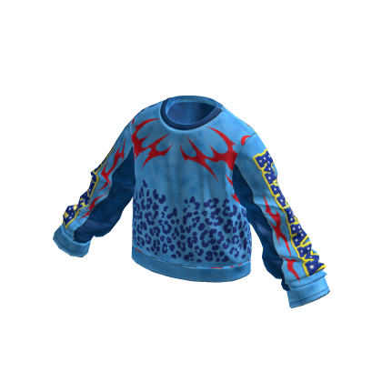 Blue Flame Racing Sweater