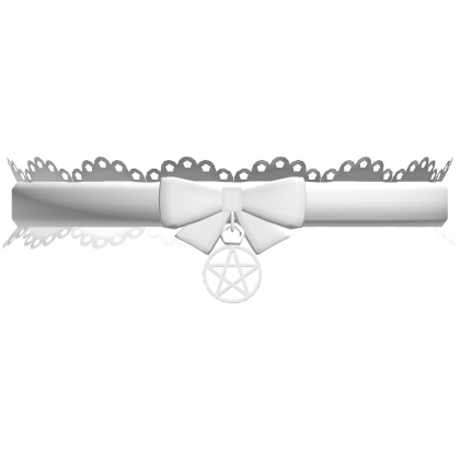 666 :: cute halloween witch set choker white Roblox item