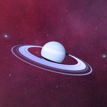 Pink Nebula and Blue Planet Skybox