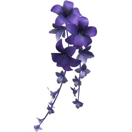 Hair Flower Lily Purple