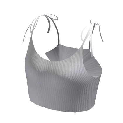 Cropped Tank Top - White