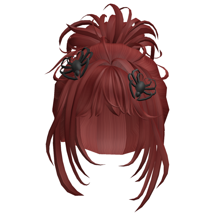 Butterfly Clip Bun Hair - Red