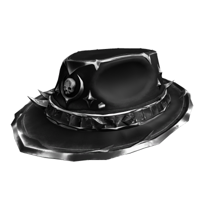 Silver Onyx Nocturne Fedora