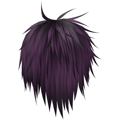 Purple spikey windy vkei emo hair Roblox item