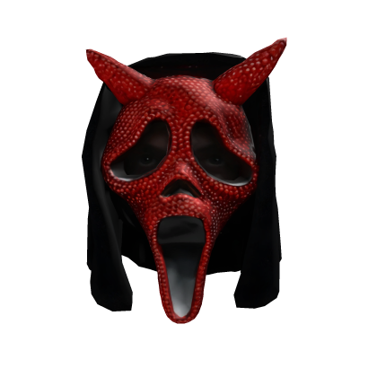 Realistic Red Diamond Scream Mask