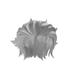 White kamado Tanjiro's Hair