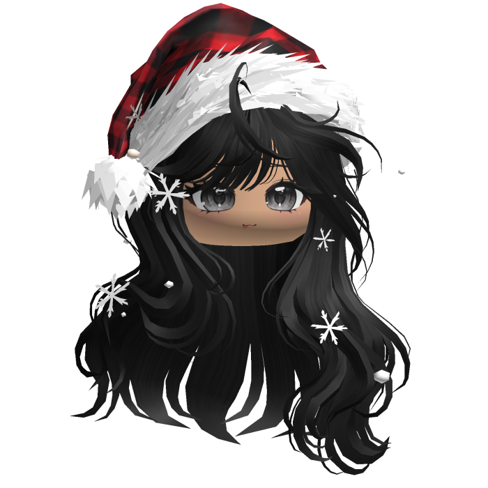 Christmas Waves w/Santa Hat (Black)