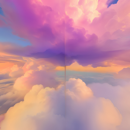 Fantasy Violet Cloudy Sky