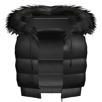 winter fur jacket black 3.0 Roblox item