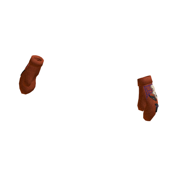 Orange Halloween Gloves