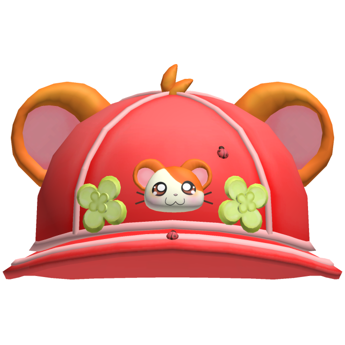♡ hamtaro red clover bucket hat