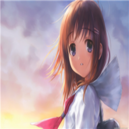 Brown haired anime girl Roblox decal