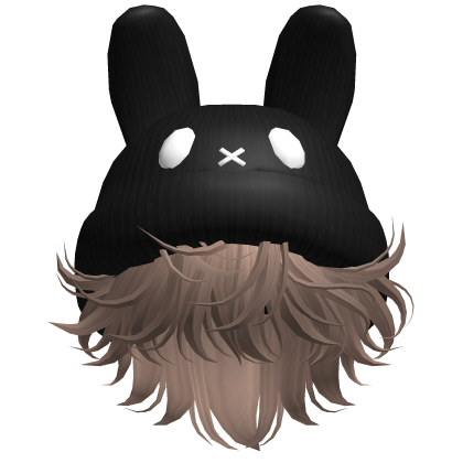Moe Messy Boy Hair W/ Bunny Hat Milktea