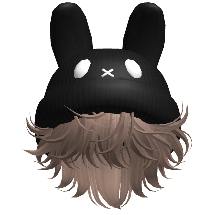 Moe Messy Boy Hair W/ Bunny Hat Milktea