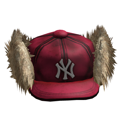 2000s Vintage Red Trapper Cap w/ Fur Roblox item