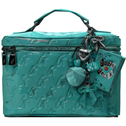 Glam Monogram Vanity Bag In Teal
