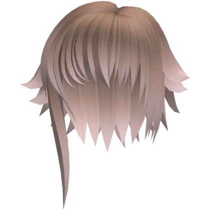 cute messy short hair w side tufts in brown pink
