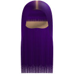 Silk Press Buss-Down W/ Bang [Purple]