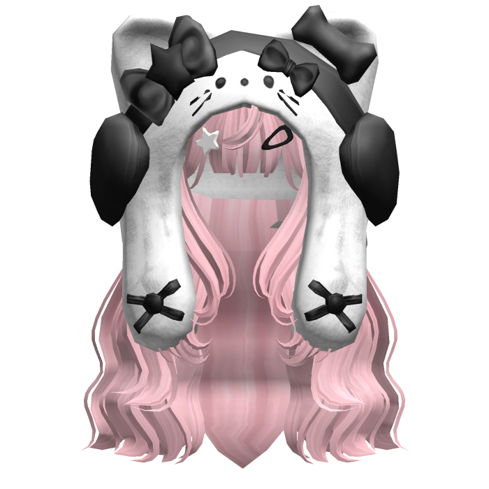 Pink Cute Cozy Kitty Hood Hair