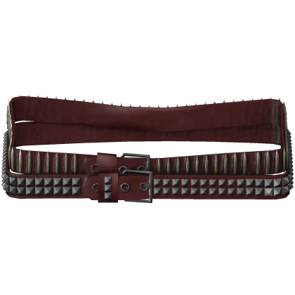 red leather bullet / studded belt