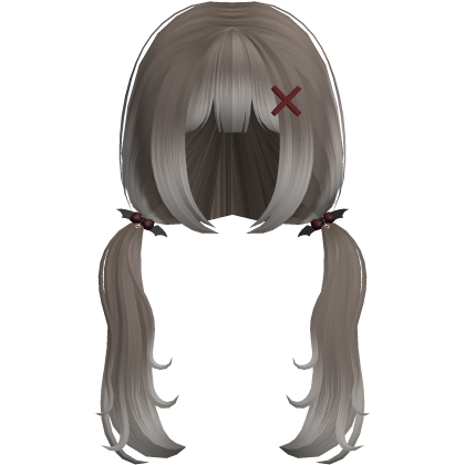 ash blonde vkei halloween pigtails