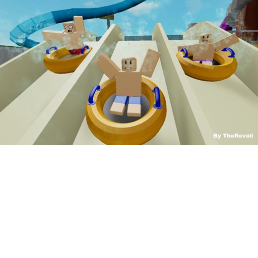 water slides and a big pool official Roblox game thumbnail