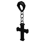 Single Hanging Black Earring