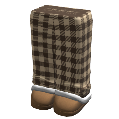 Pajamas and Slippers Brown / Beige